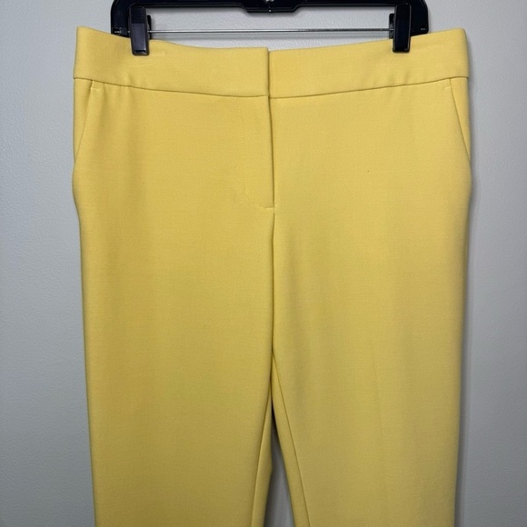 LOFT Marisa Skinny Ankle Dress Pants Buttercream Yellow Size 8 - Picture 5 of 12